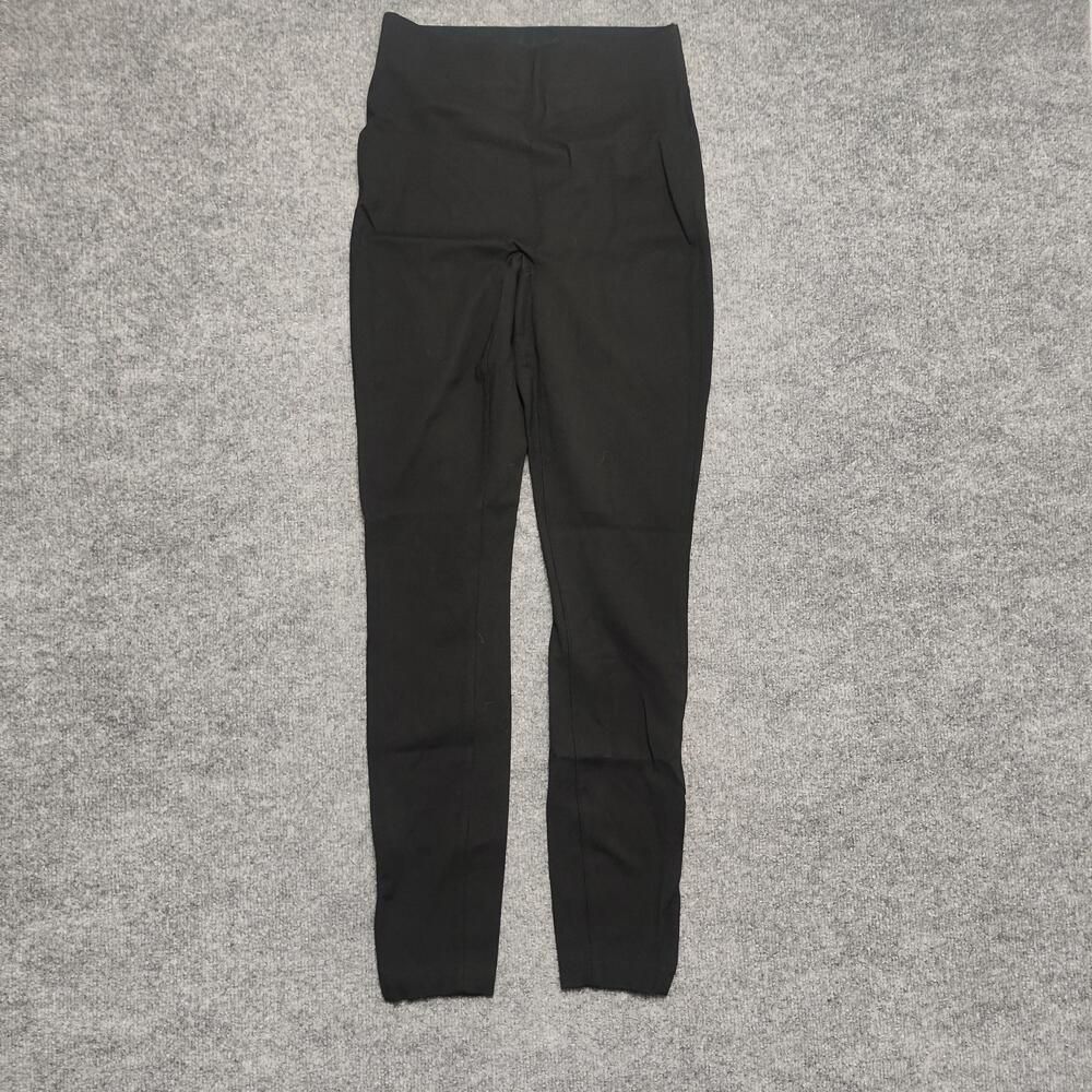Spanx Leggings Womens Small Black High Waist Shaping Knit Ankle Zip Stretch